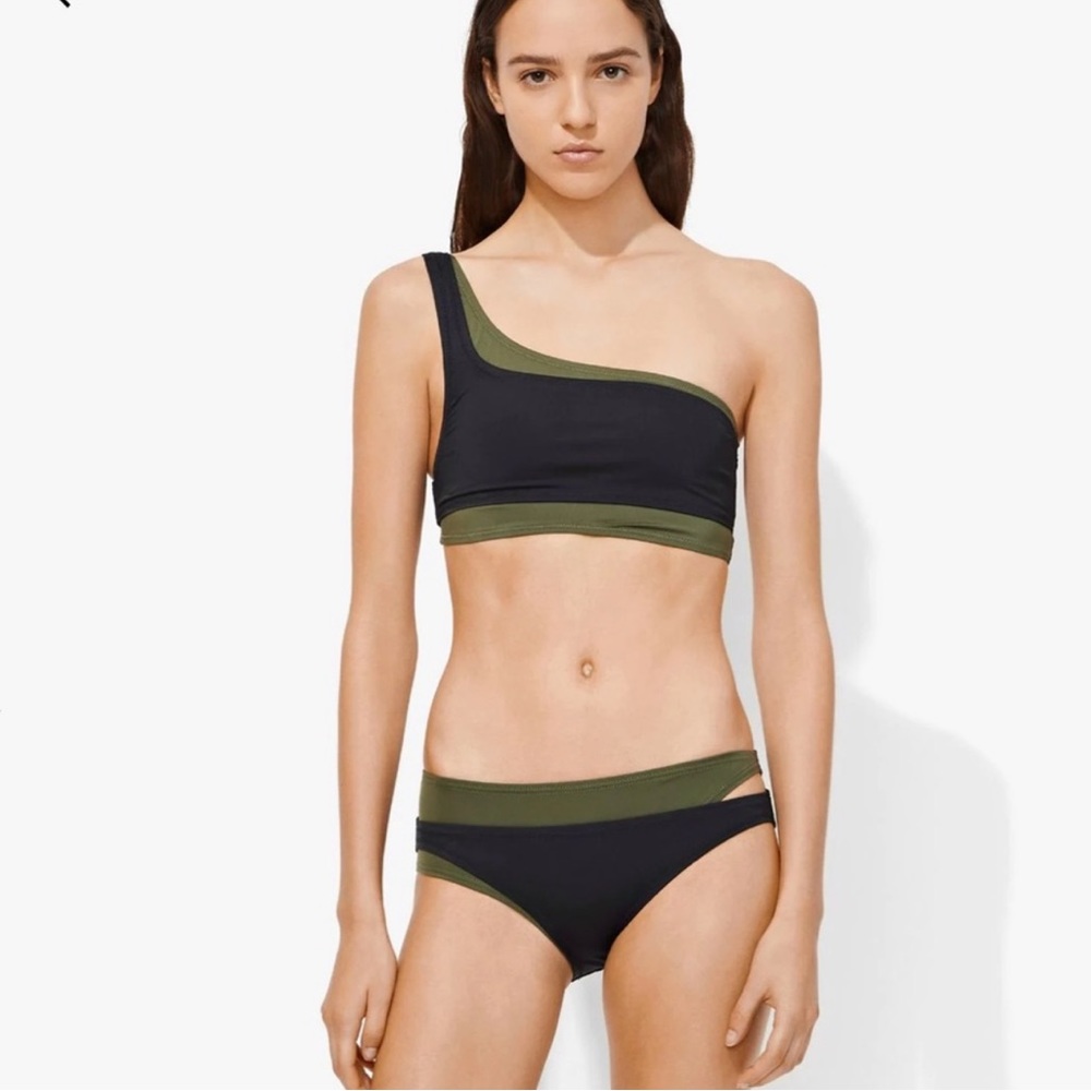 NWOT Proenza Schouler One Shoulder Layered Bikini